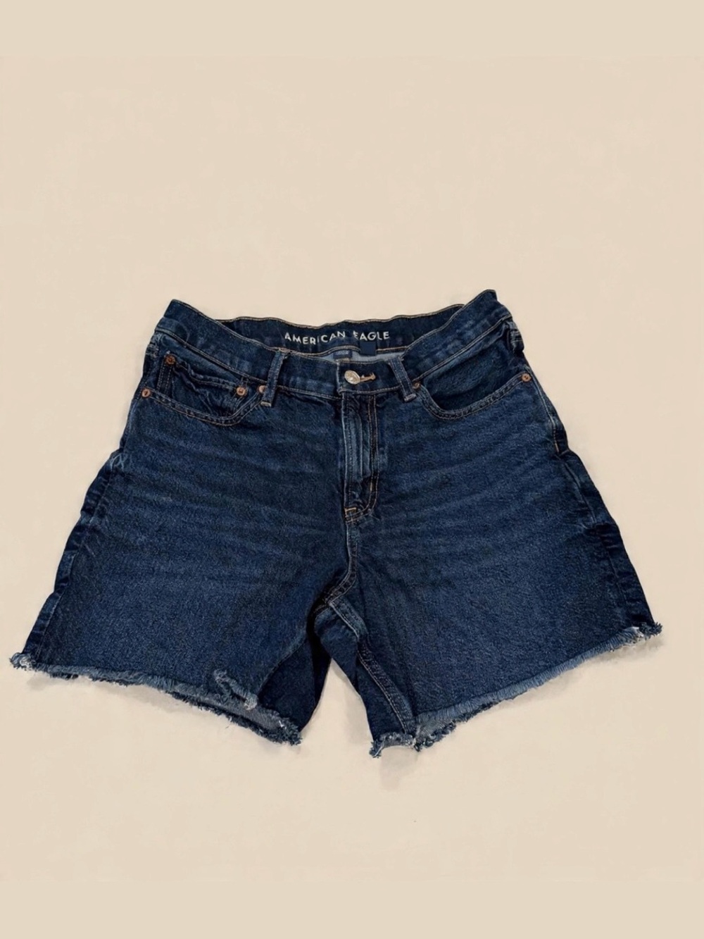 American Eagle Outfitters Dark Indigo Denim Cutoff Shorts